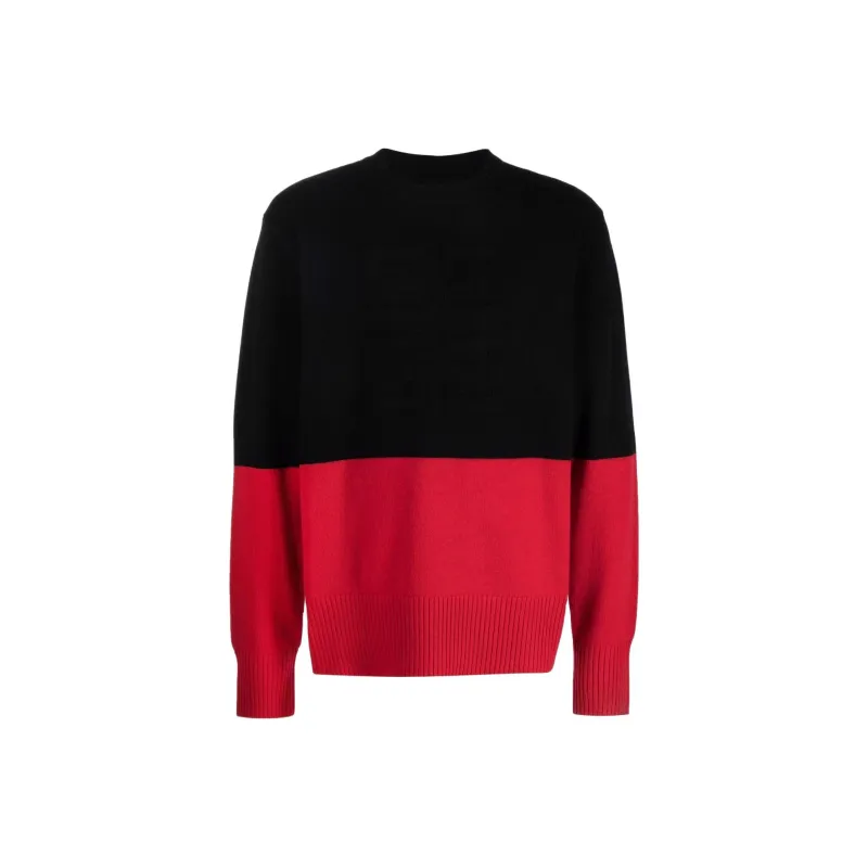 Givenchy Cashmere Sweaters Men Black Red-0