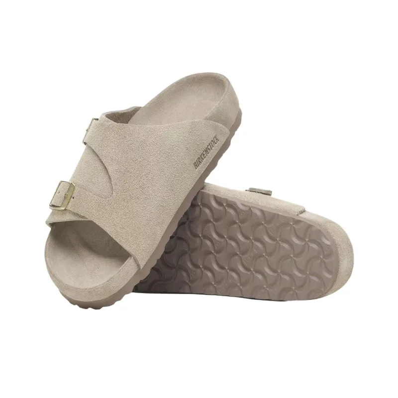 Birkenstock EVA Abrasion Resistant Slide Slippers Unisex Taupe Regular Loose Fit-5