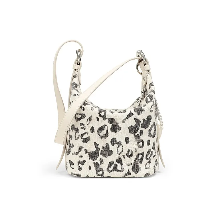 Teenmix Fabric Crossbody Bag, Bucket Bag, Shoulder Bag Women's Milkshake White-1