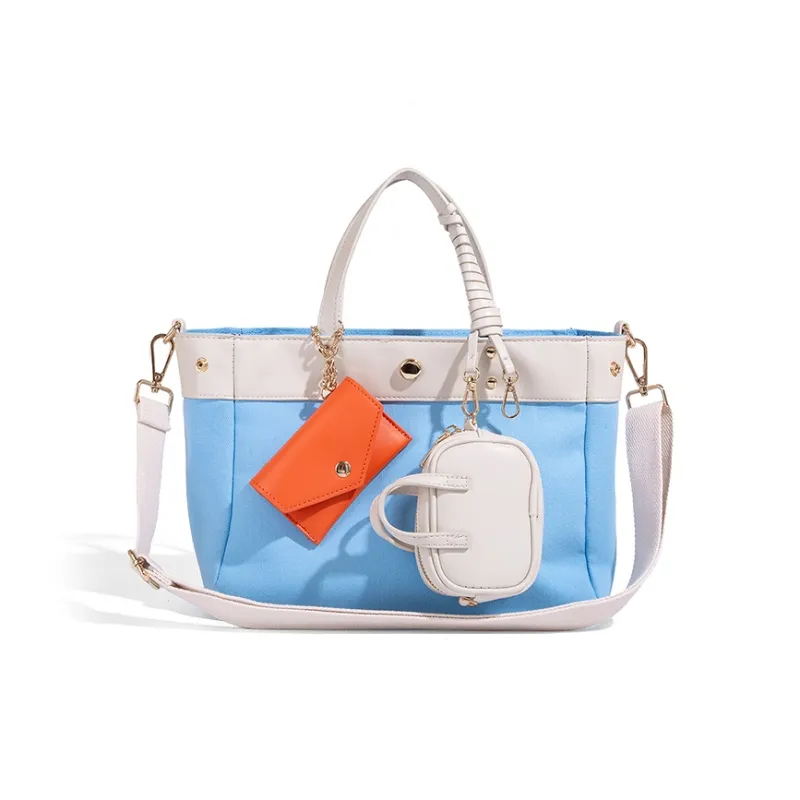 Vigno Canvas Handbag, One Shoulder, Crossbody Bag Women's Multicolor-18