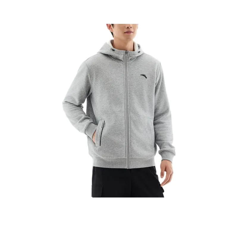 Anta Sweatshirt Men's Gray Heather Gray-0