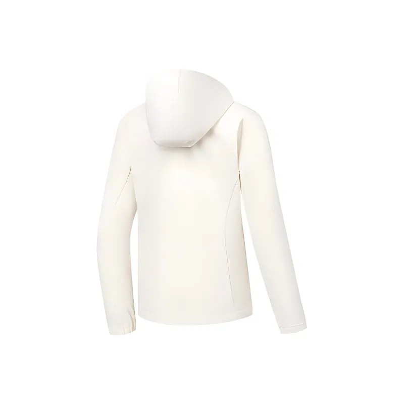 QIAODAN Trench Coat Women's Cream White-1