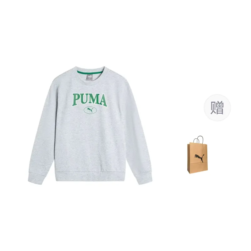 PUMA Sweatshirt Men's Gray Shopping Bag Included-0