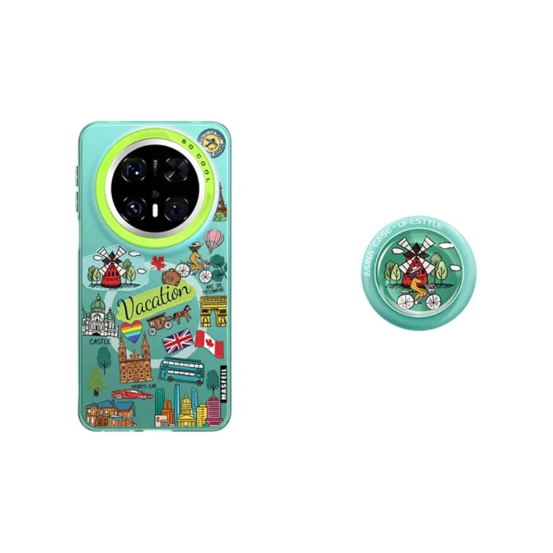 Marsfield Acrylic Material Magnetic Case Freedom Travel Phone Cases Compatibility Huawei Mate 70/60/50 Pro-6