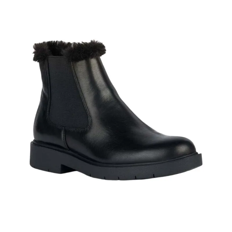 GEOX Spherica EC1 Short Chelsea Boots Women's Black-1