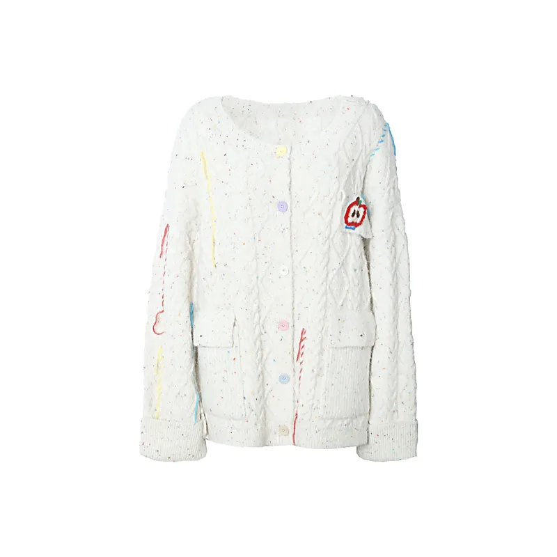 Valeria Obbaco Sweater Unisex White-0