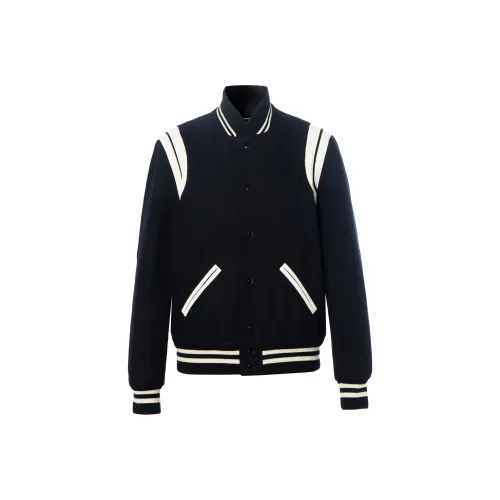 SAINT LAURENT Snap Buttoned Teddy Bomber Jacket