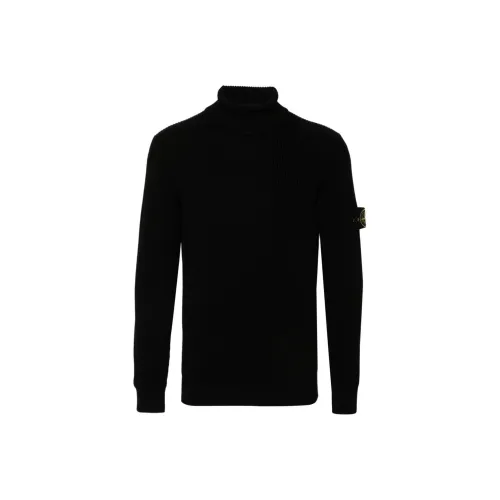 STONE ISLAND Logo Patch Roll Neck Jumper