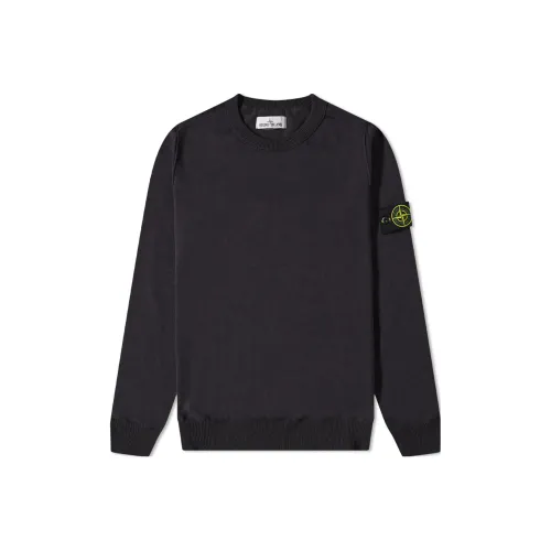 STONE ISLAND Sweaters Men Charcoal Gray