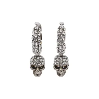 Alexander McQueen Brass Earrings Women's Silver