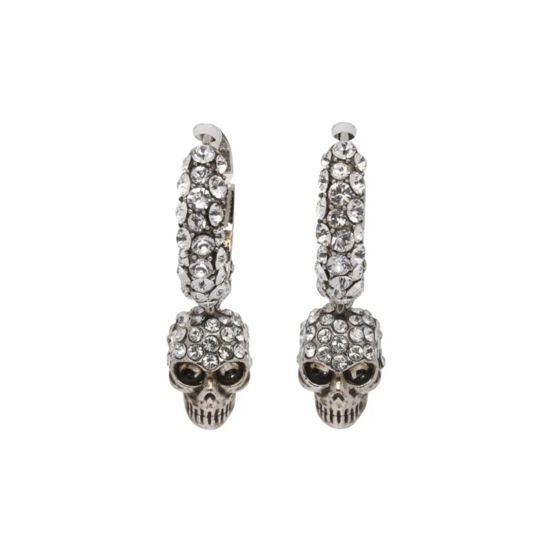 Alexander McQueen Brass Earrings Women's Silver-0