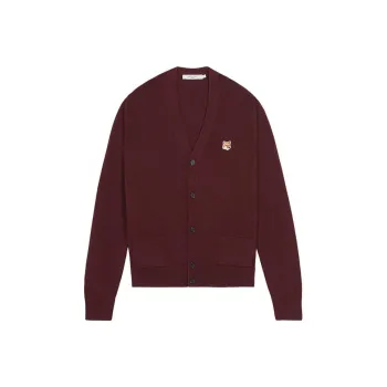 Maison Kitsune FW22 Knitwear Unisex Burgundy