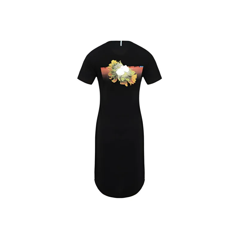 McQ Alexander McQueen Short Sleeved Dresses Women's Black-1