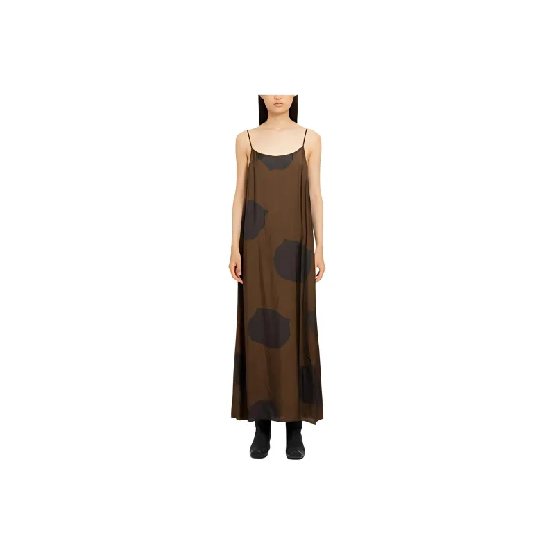 UMA WANG Slip Dress Women's Brown-2