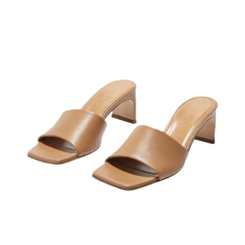 Aeyde Slide Slippers 5.5cm Women's Hazelnut Brown-2
