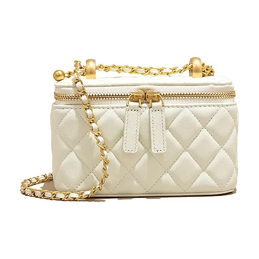 BEMIX PETS Cow Leather Crossbody Bag Women's Silver-7