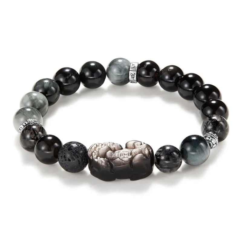 AGOVSKI Obsidian Bracelets Unisex-0