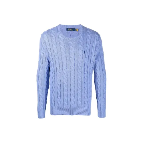Polo Ralph Lauren Logo Embroidered Cable Knitted Jumper