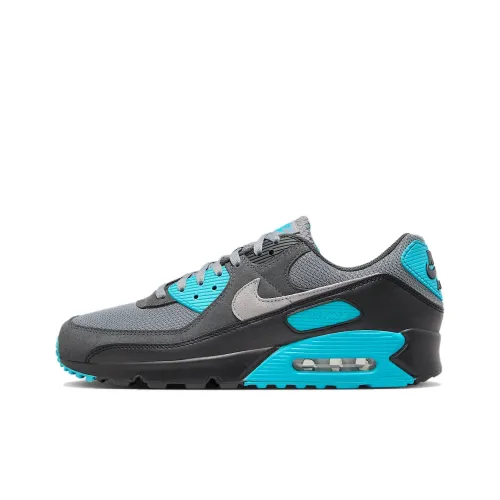 Nike Air Max 90 Anti Slip Wear Resistant Low Top Casual Running Shoes Unisex Black