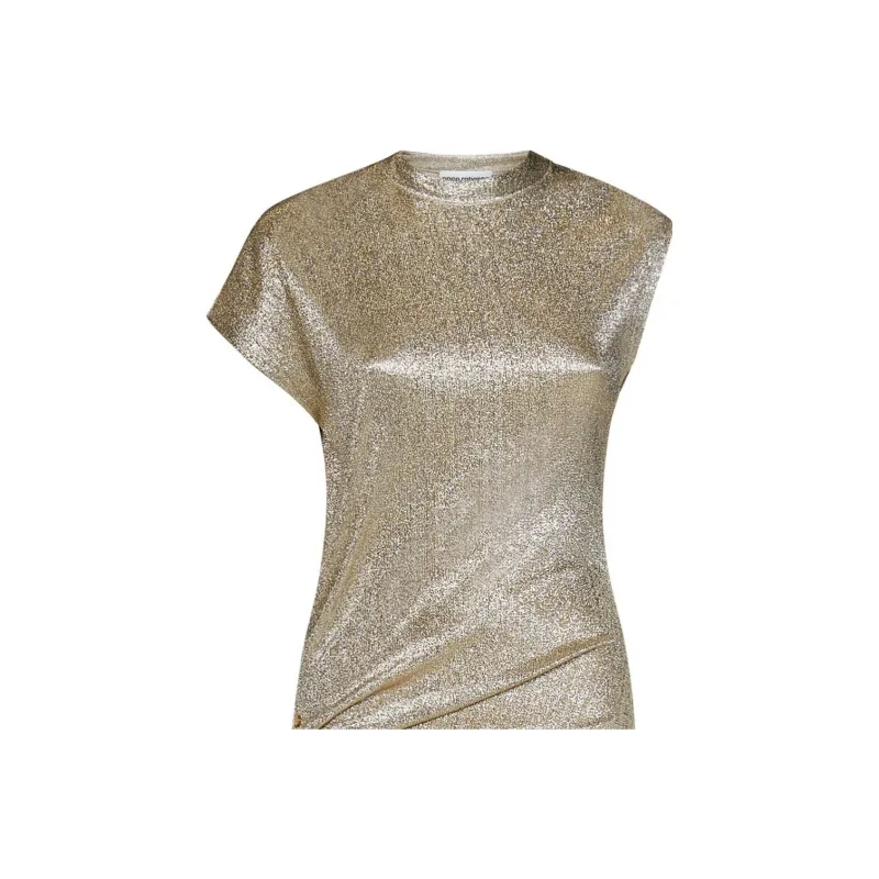 Paco Rabanne Asymmetric Ruched Midi Dress-3