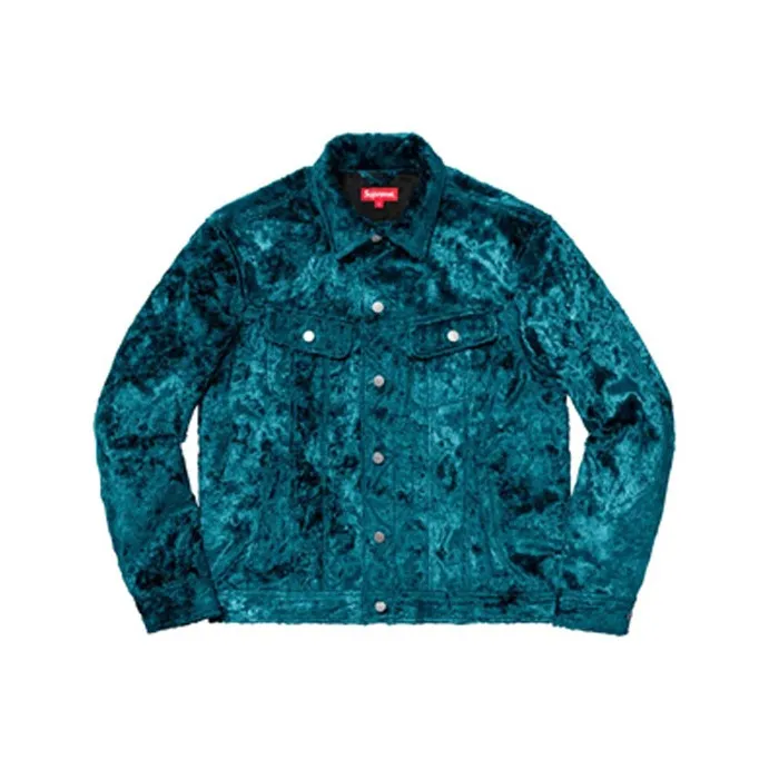 Supreme Fuzzy Pile Trucker Jacket-0