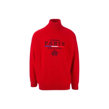 Balenciaga Cashmere Sweaters Men Red