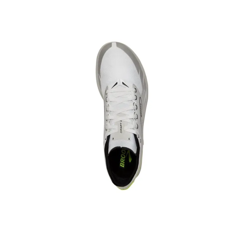 Brooks Low Top Running Shoes Unisex White Gray-3