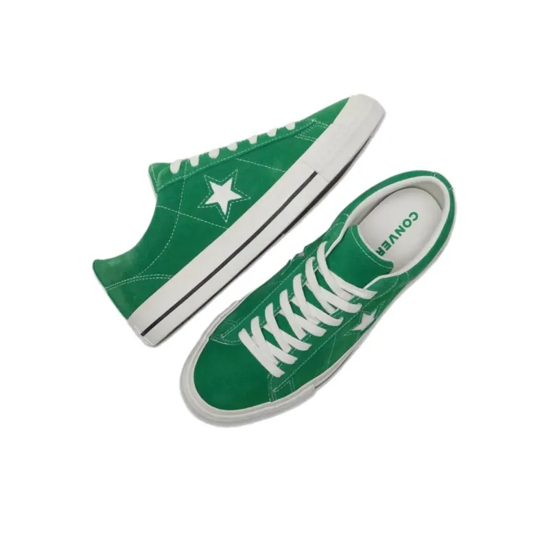 Converse ONE STAR 95 Anti Slip Wear Resistant Low Top Skateboard Shoes Unisex Green-3