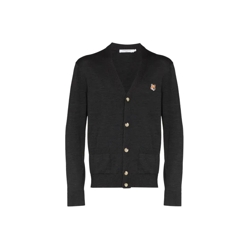 Maison Kitsune Sweaters Men Dark Gray-0