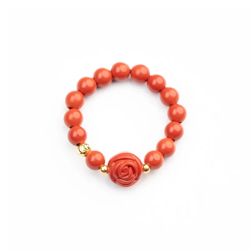 Xianyuan Reconstructed Cinnabar Rings Unisex-0