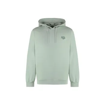 A.P.C Logo Embroidered Drawstring Hoodie