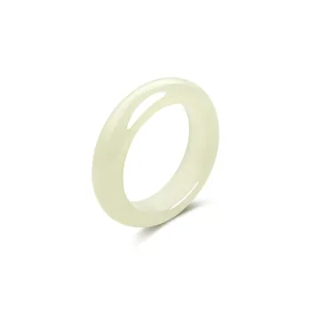 Lao Feng Xiang Rings White Jade/Pale Greenish White Jade Unisex