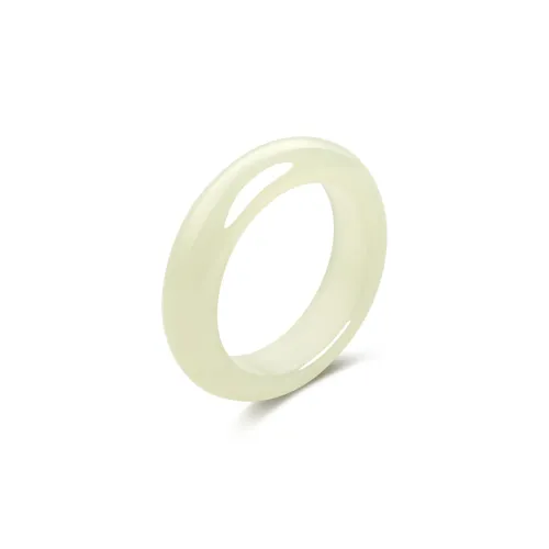 Lao Feng Xiang Rings White Jade/Pale Greenish White Jade Unisex