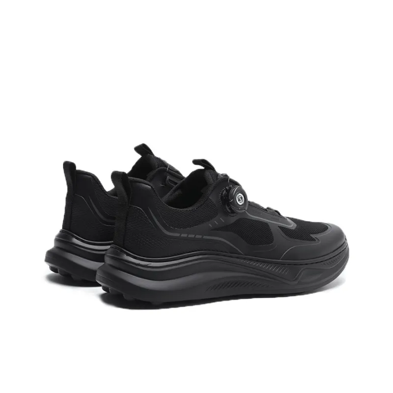 ELLE HOMME Anti Slip Wear Resistant Low Top Casual Shoes Men's Black-3