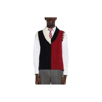 THOM BROWNE Tank Tops Men Red White Blue Multicolor