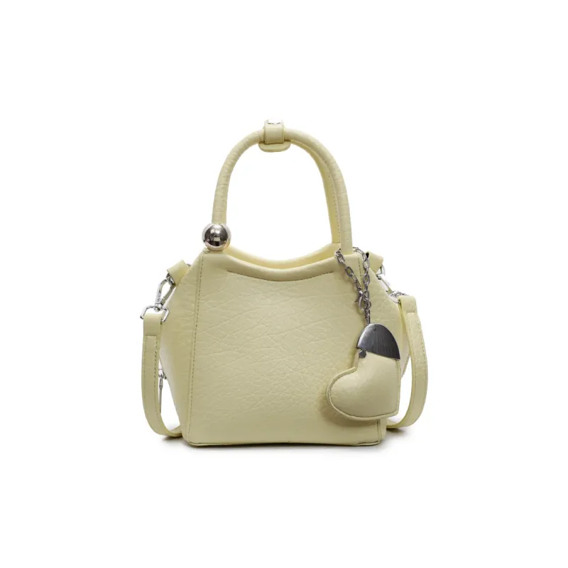PINK·LAND PU Shoulder Bag, Crossbody Bag, Handbag Women's Black/Ecru/Silver/Pink/Purple/Yellow-31
