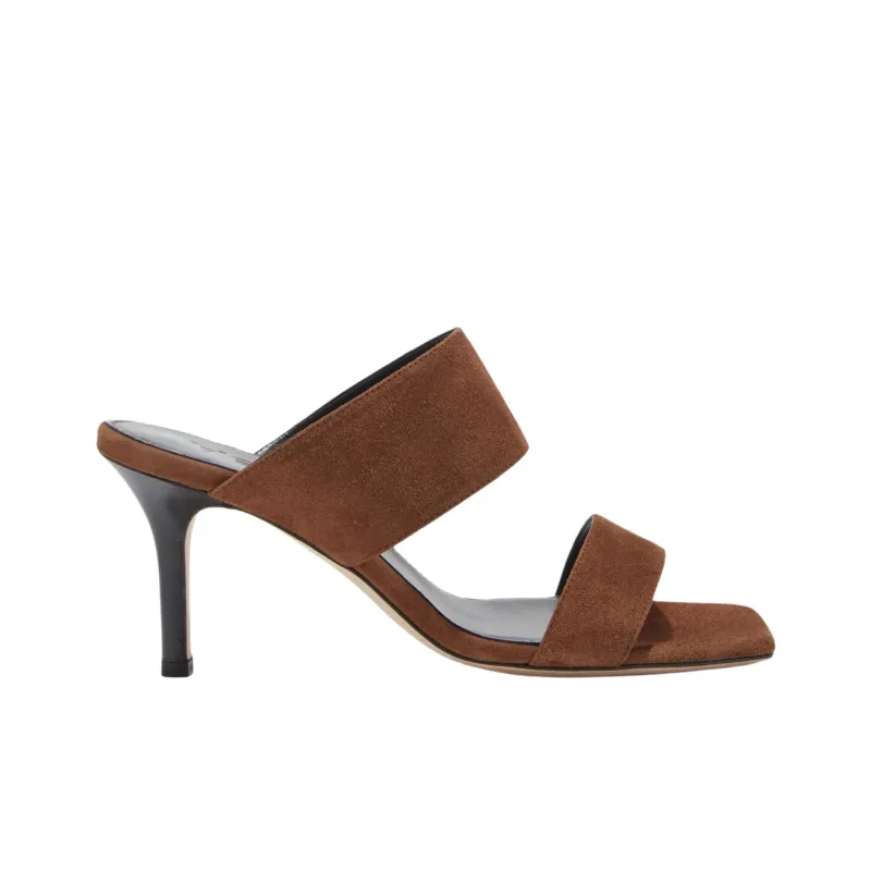 Aeyde Slide Slippers 7.5cm Women's Brown-1