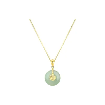 VOCK Chalcedony Jade Necklaces Women's