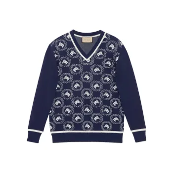 GUCCI Sweaters Men Blue