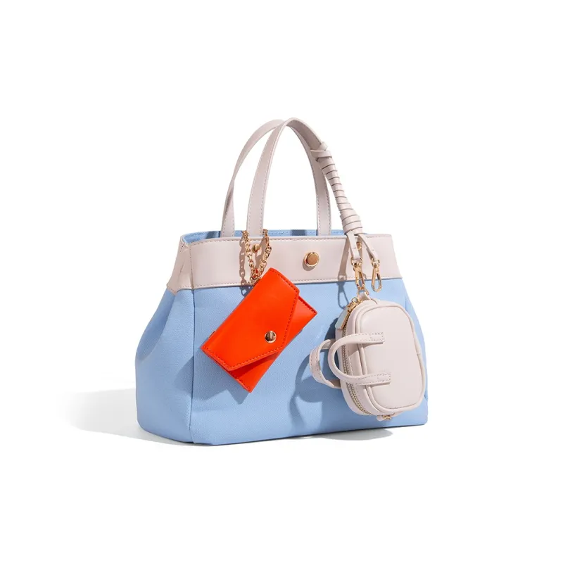 Vigno Canvas Handbag, One Shoulder, Crossbody Bag Women's Multicolor-20