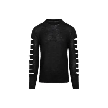 RICK OWENS Cut Out Detailed Crewneck Jumper