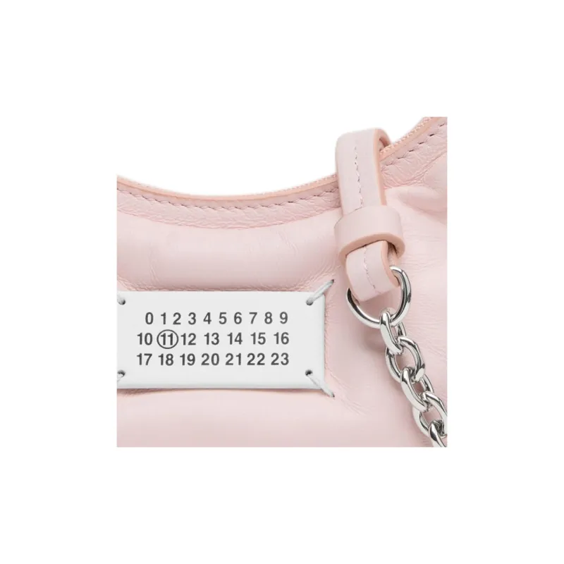 Maison Margiela Glam Slam Full Grain Nappa Leather Shoulder Bag Extra Mini Women's Pink-3