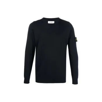 STONE ISLAND Logo patch Crew neck Jumper