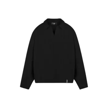 REPRESENT Long Sleeved Ribbed Polo Jumper