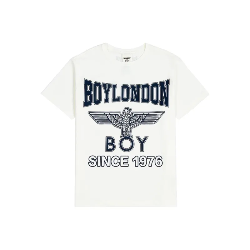 Boy London T Shirts Unisex Ecru-0