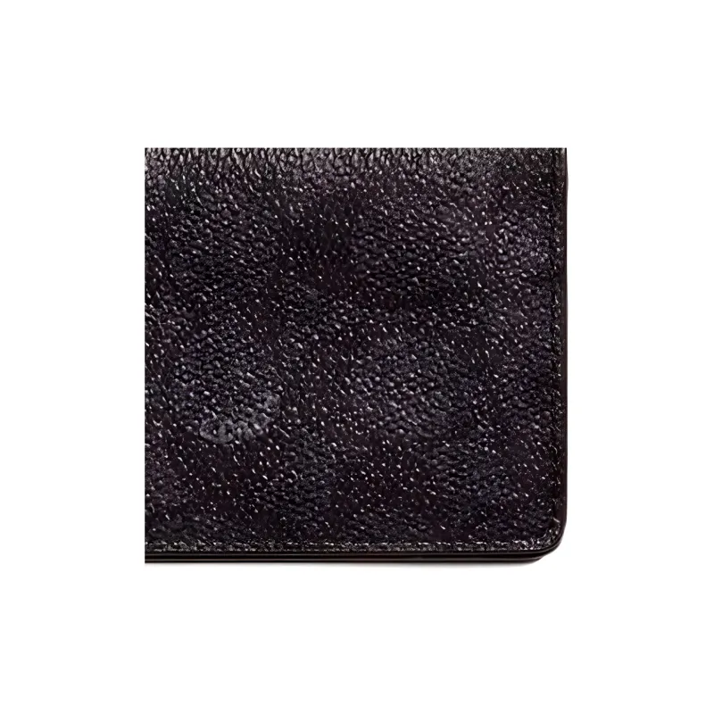 COACH Signature Coated Canvas With Refined Calfskin Card Holder Mini Unisex Charcoal Black & Black-2