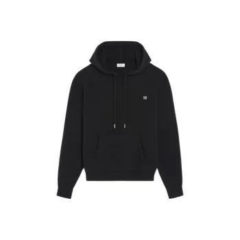 CELINE Triomphe Hooded Sweater In Cashmere Wool