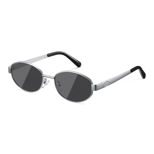 BERTHA Metal Oval Sunglasses Unisex