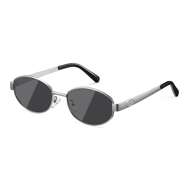 BERTHA Metal Oval Sunglasses Unisex-0