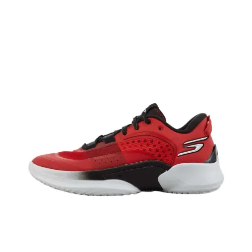 Skechers SKX RESAGRIP Low Top Basketball Shoes Men's Red